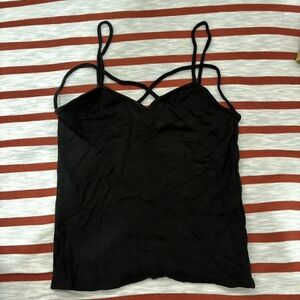 brandy meville black strappy tank top